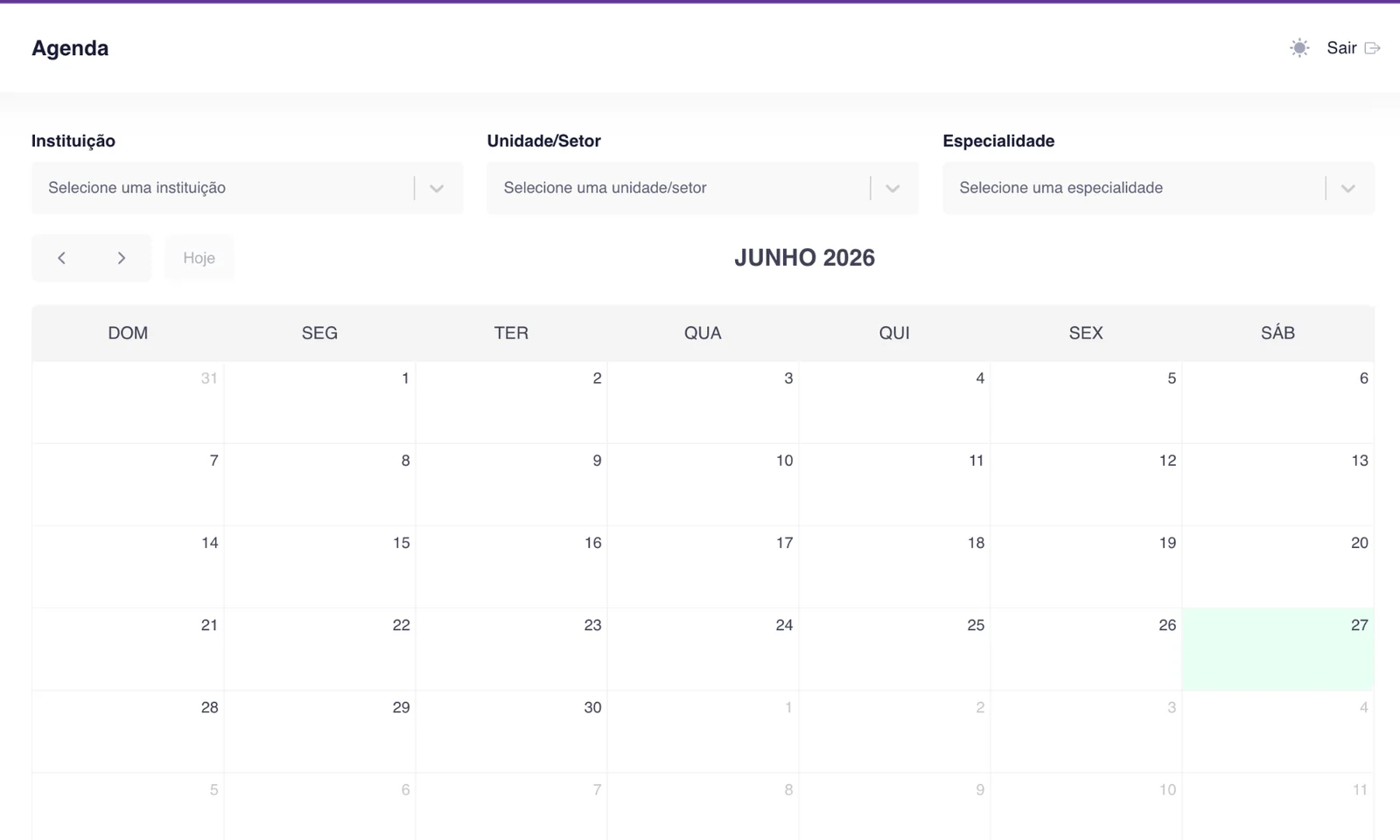 Agenda da rede