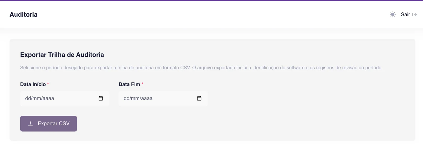 Conformidade e rastreabilidade